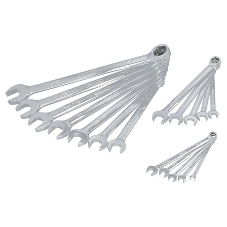 Dewalt TOUGHSERIES 17-Piece SAE Combination Wrench Set plus Roll Pouch, DWMT45428