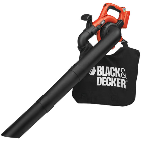 Black+Decker 40-Volt MAX* Cordless Leaf Blower and Vacuum with Collection Bag, Battery, and Charger, LSWV36