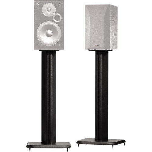SANUS BF24-B1 24" with 6.5" x 6.5" Top Plate Tall Speaker Stands Pair