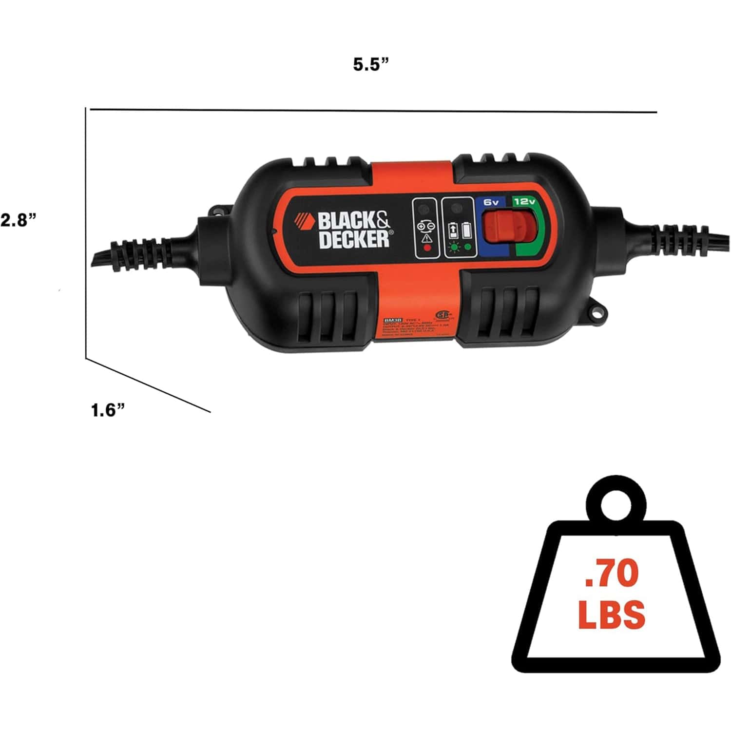 Black+Decker Battery Maintainer/Trickle Charger