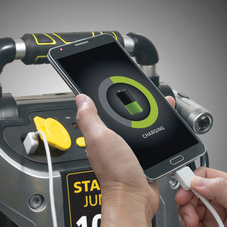 Stanley 1000-Amp-Peak 12-Volt Rechargeable Jump Starter with Air Compressor, J5C09