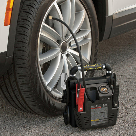 Stanley 1000-Amp-Peak 12-Volt Rechargeable Jump Starter with Air Compressor, J5C09