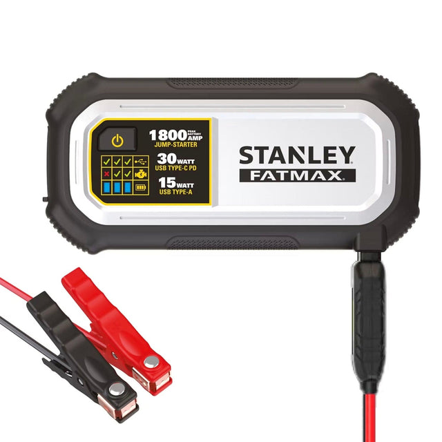 Stanley FATMAX 1800-Amp 12-Volt Automotive Jump Starter and USB Power Bank, LJ18FC