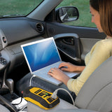 Stanley 2-AC Outlet and 2-USB Port, 500-Continuous-Watt Car Power Inverter with 12-Volt Adapter Cord and Battery Clips, PI500S