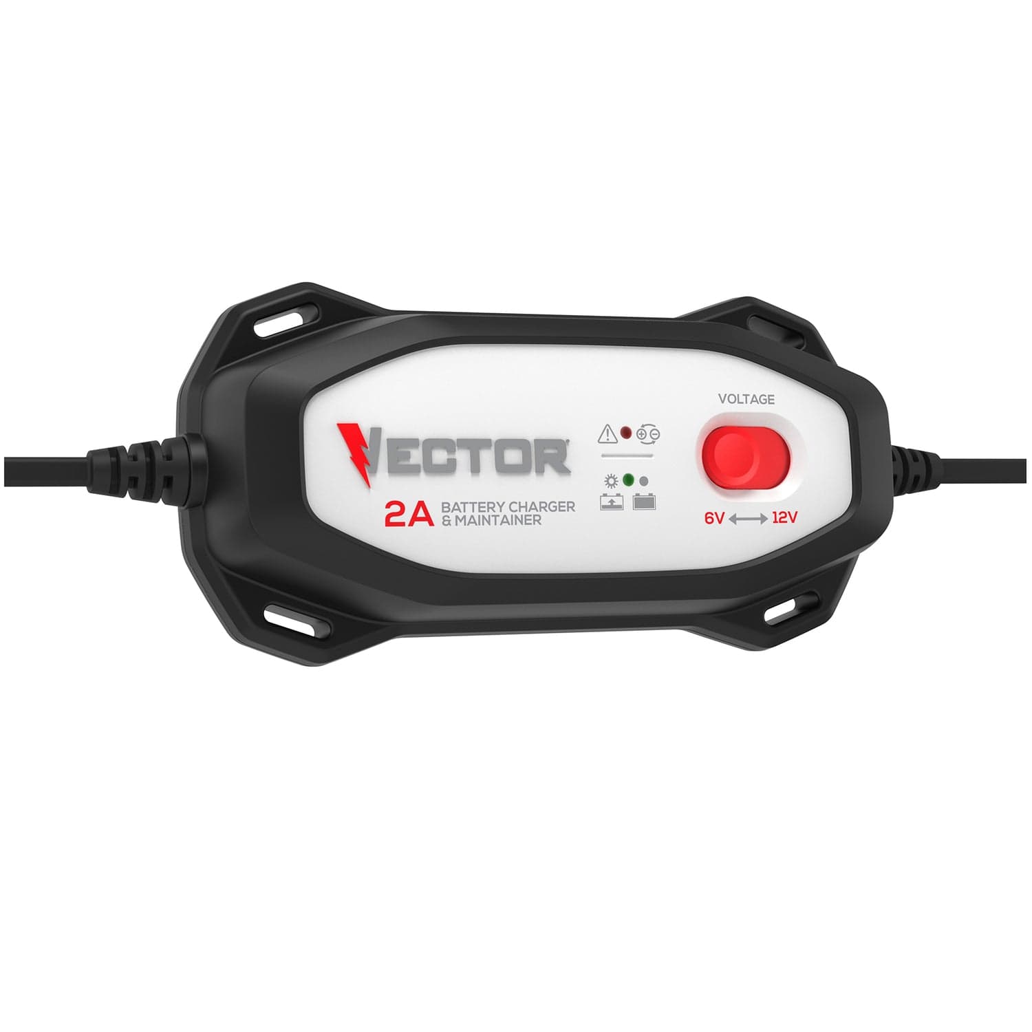 Vector 2-Amp Automatic Battery Charger/Maintainer with 6-Volt/12-Volt Selector, VECBC2
