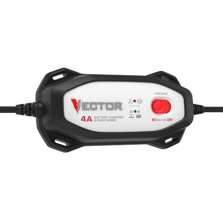 Vector 4-Amp Automatic Battery Charger/Maintainer with 6-Volt/12-Volt Selector, VECBC4