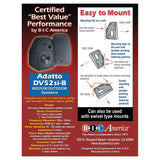 BIC America Adatto DV52si Indoor/Outdoor Weather-Resistant 125-Watt Bookshelf Speaker Set, 2 Count