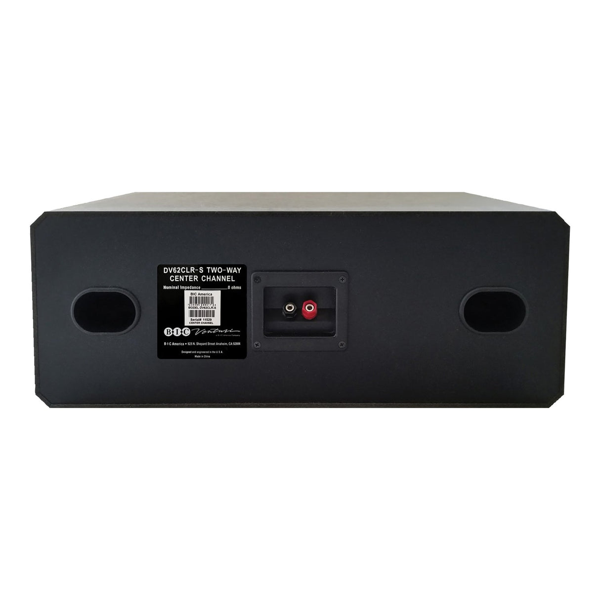 BIC America Venturi DV62CLR-S 175-Watt 3-Driver 2-Way Center Channel Speaker