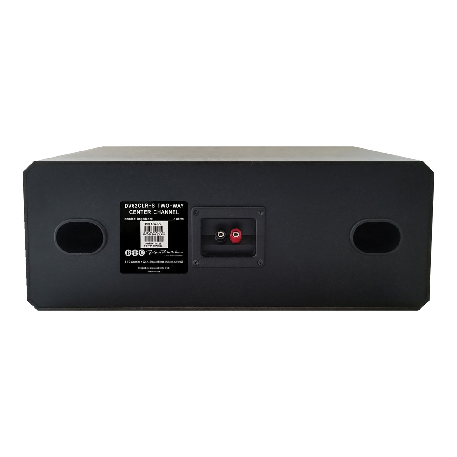 BIC America Venturi DV62CLR-S 175-Watt 3-Driver 2-Way Center Channel Speaker