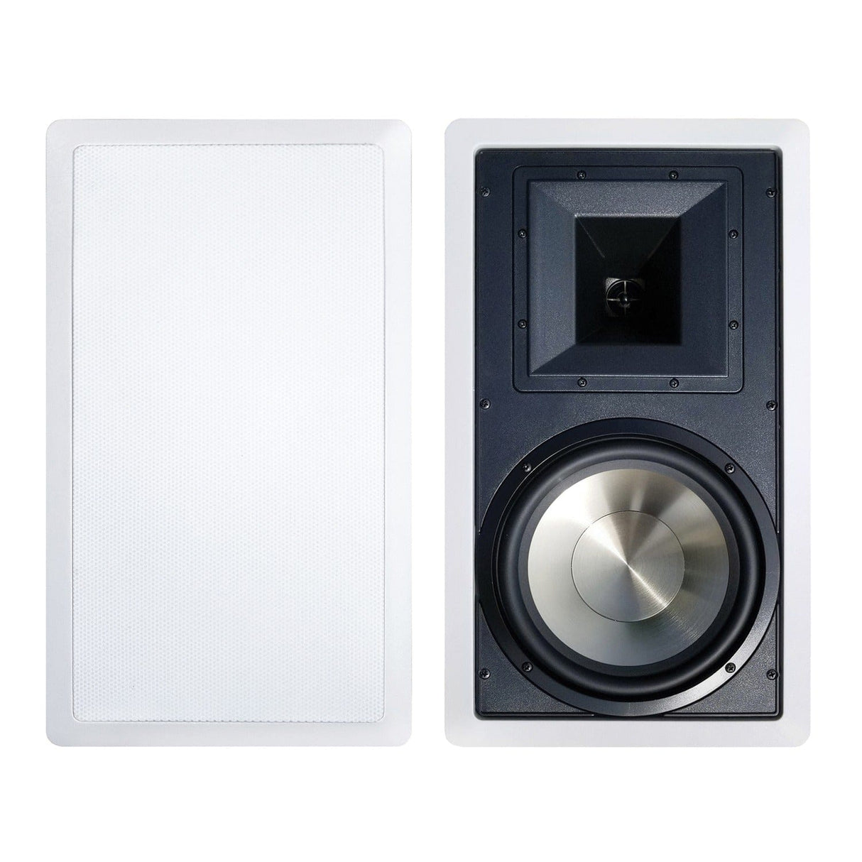 BIC America 8-In. 175-Watt Formula Series FH8-W 2-Way In-Wall Speaker Pair with Injected Molded Woofer and Horn Tweeter, 8 Ohms