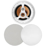 BIC America 10-In. 250-Watt Acoustech H310C 10-In. 3-Way In-Ceiling Speaker with Woven Fiber Woofers and Liquid-Cooled Titanium Tweeter, 8 Ohms