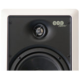 BIC America 6.5-In. 150-Watt Muro M-PRO6W 2-Way Outdoor In-Wall Speaker Pair with Polygraphite Woofer and Pivoting Titanium Tweeter, 8 Ohms