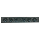 BIC America RtR Elite OWCLR35 4.5-In. 100-Watt On-Wall Center or LR Speaker with 2 Polypropylene Woofers, 3/4-in. Tweeter, 4 Bass Radiators, 8 Ohms