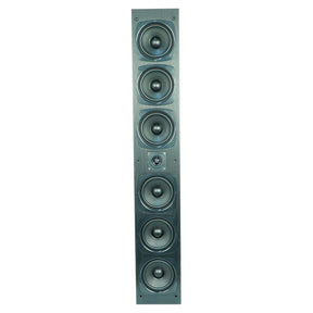 BIC America RtR Elite OWT65 4.5-In. 100-Watt On-Wall Tower Speaker for 65-In. TVs, with 2 Polypropylene Woofers, Tweeter, 4 Bass Radiators, 8 Ohms