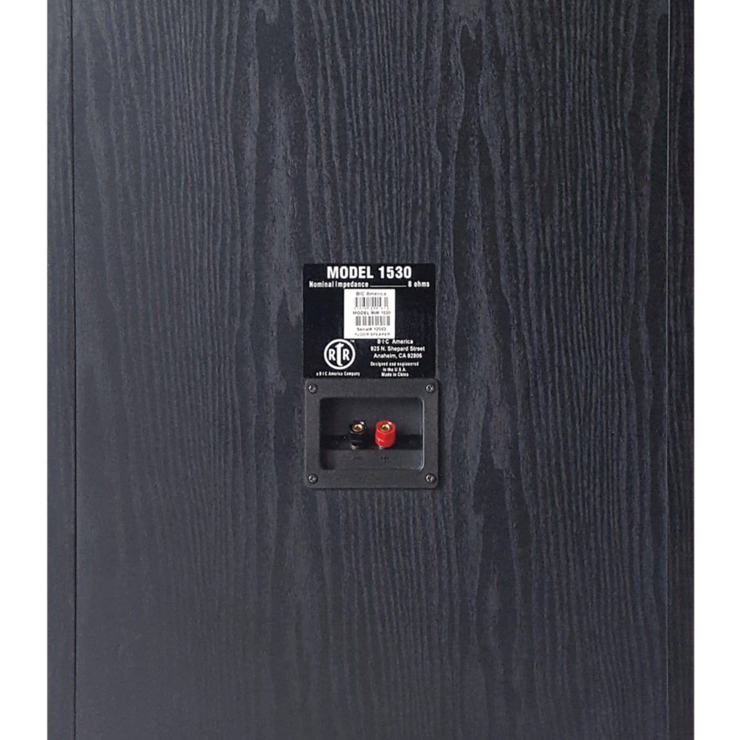BIC America RtR Series RtR 1530 15-In. Indoor 3-Way Tower Speaker, 325 Watts, Black
