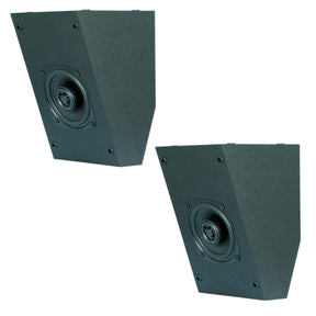 BIC America RtR Elite S2040 4.5-In. 100-Watt Dual-Angle On-Wall Surround Speakers, Dolby Atmos Compatible, Horizontal or Vertical Mounting, 8 Ohms