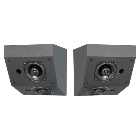 BIC America RtR Elite S3070 4.5-In. 100-Watt Dual-Angle On-Wall Surround Speakers, Dolby Atmos Compatible, Horizontal or Vertical Mounting, 8 Ohms