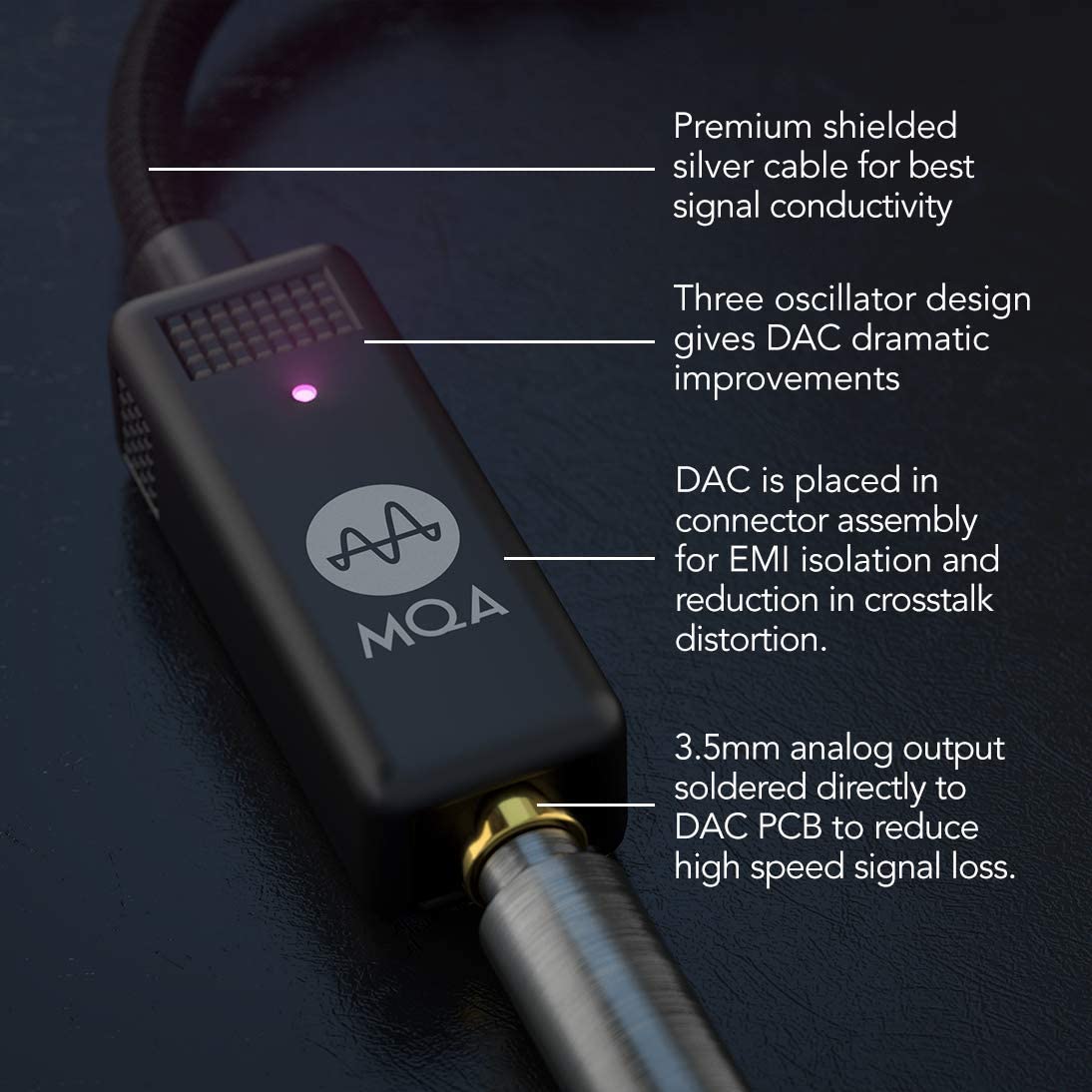 HELM Audio BOLT DAC/AMP USB-C Portable High-End DAC/Headphone Amplifier with MQA