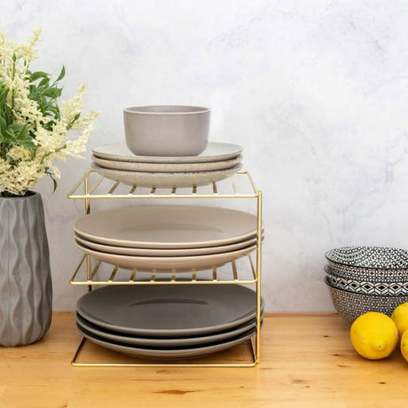 Better Houseware Brass Corner Storage Rack