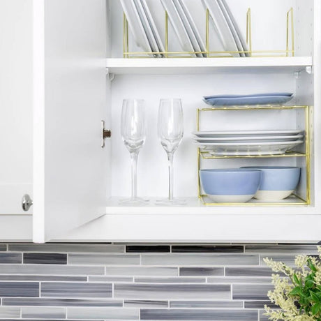 Better Houseware Brass Corner Storage Rack