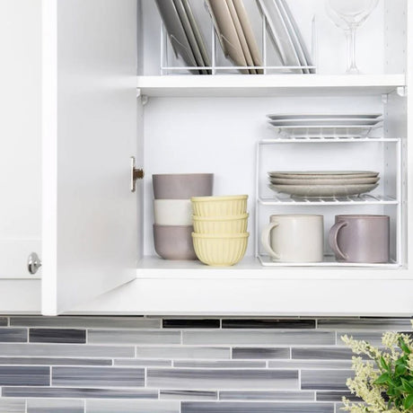 Better Houseware White-Coated Steel Corner Storage Rack