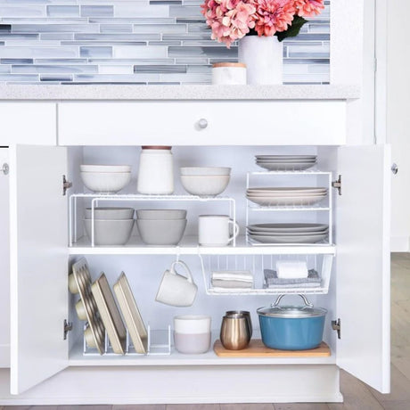 Better Houseware White-Coated Steel Corner Storage Rack
