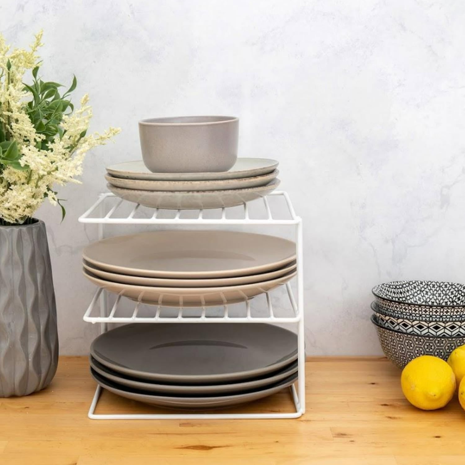 Better Houseware White-Coated Steel Corner Storage Rack
