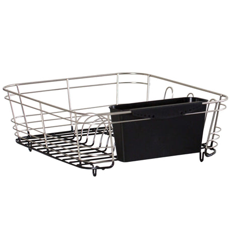 Better Houseware 2-Piece Dish Drainer, Stainless Steel