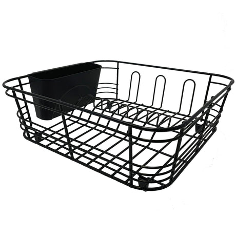 Better Houseware 2-Piece Dish Drainer, Black