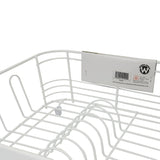 Better Houseware 2-Piece Dish Drainer, White