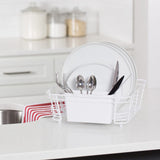 Better Houseware 2-Piece Dish Drainer, White