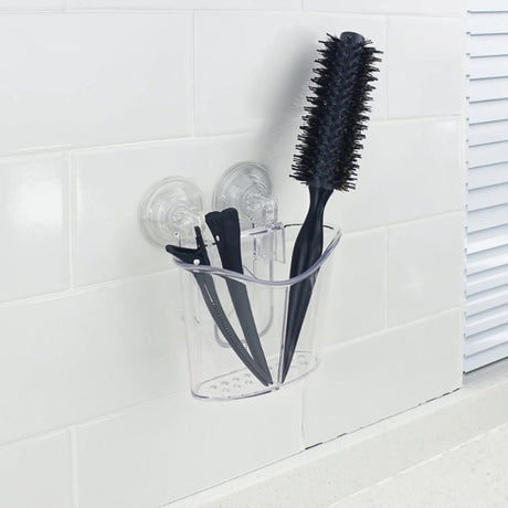 Better Houseware Heavy-Duty Suction-Cup Cutlery Holder, Clear