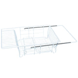 Better Houseware White Adjustable Over-the-Sink Dish Drainer
