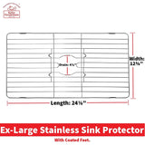 Better Houseware Stainless Steel Sink Protector, Extra Large