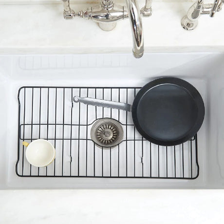 Better Houseware Extra-Large Coated Steel Sink Protector, Black