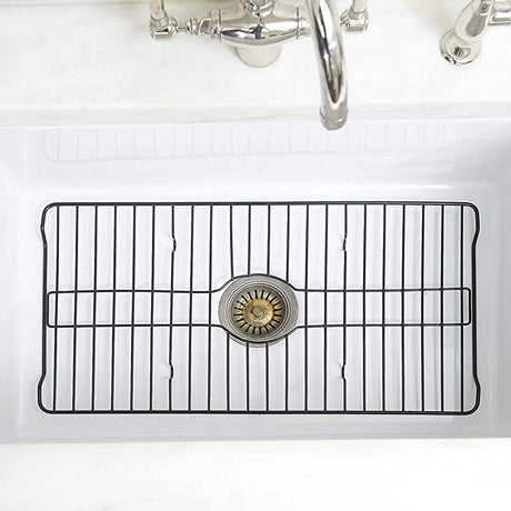 Better Houseware Extra-Large Coated Steel Sink Protector, Black
