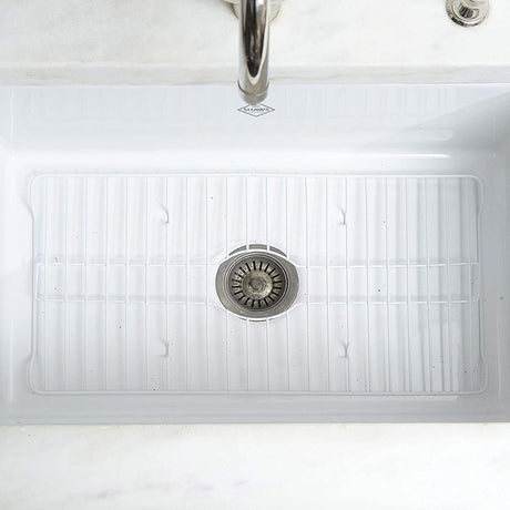 Better Houseware Extra-Large Coated Steel Sink Protector, White