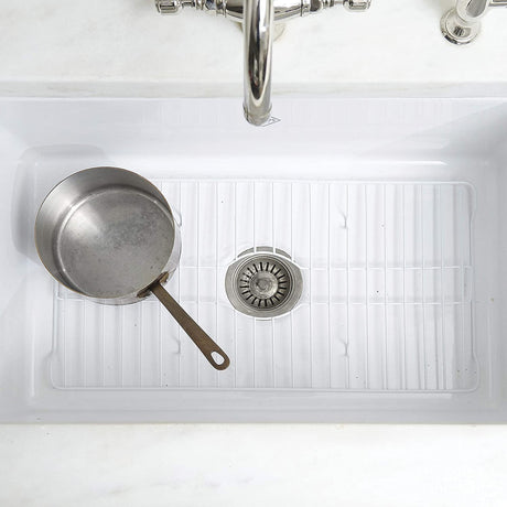 Better Houseware Extra-Large Coated Steel Sink Protector, White