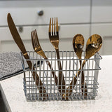 Better Houseware Cutlery Holder, Chrome