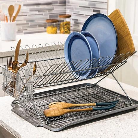 Better Houseware Cutlery Holder, Chrome