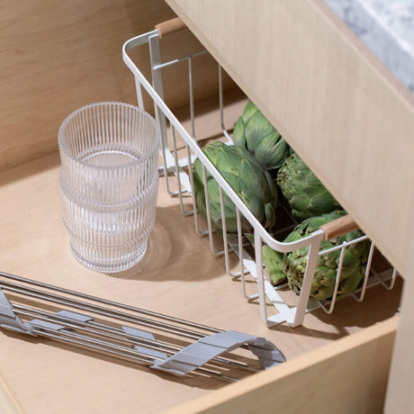 Better Houseware Nonslip Roll-up Stainless Steel Bars Corner Sink Shelf