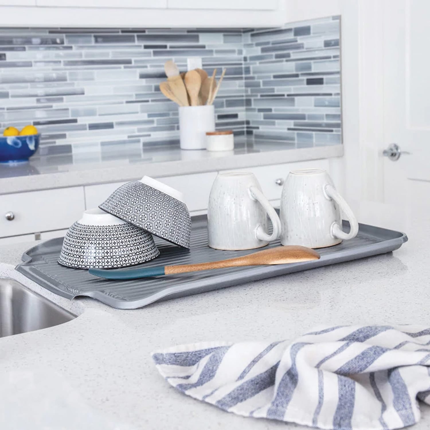 Better Houseware Dish Drain Board, Metallic