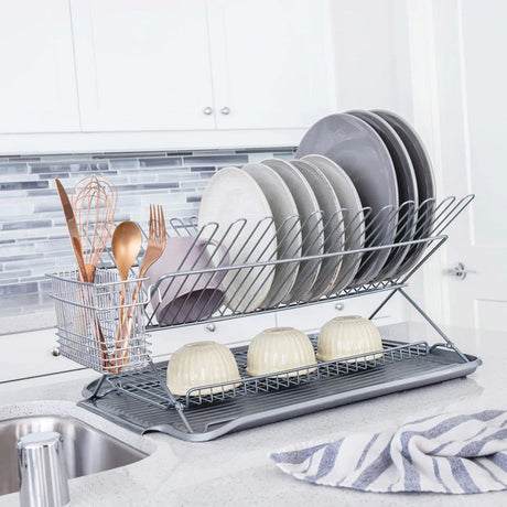 Better Houseware Dish Drain Board, Metallic