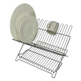 Better Houseware Jr. Folding Dish Rack, Metallic