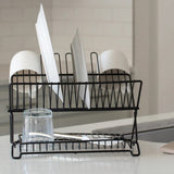 Better Houseware Jr. Folding Dish Rack, Black