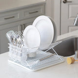 Better Houseware Jr. Folding Dish Rack, White