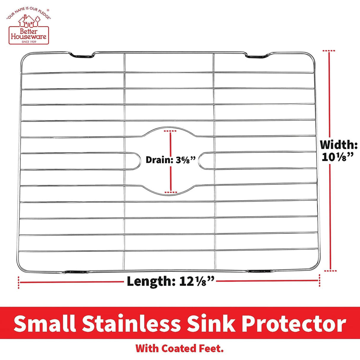 Better Houseware Stainless Steel Sink Protector, Small