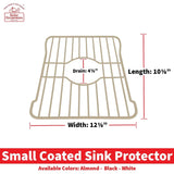 Better Houseware Small Sink Protector, Almond