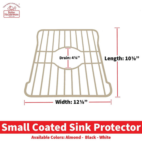 Better Houseware Small Sink Protector, Almond