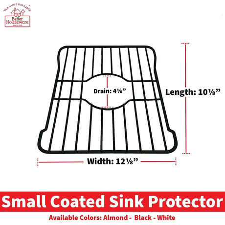 Better Houseware Small Sink Protector, Black